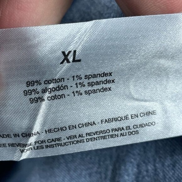 Gloria Vanderbilt Womens Denim Button-Up Shirt XL Casual Loose Fit d0630 - Picture 6 of 8